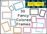 30 Colorful Rectangle Frames - Commercial Use OK !