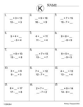 30 Common Core ** 1st Grade** Math Timed Tests (assessments or test prep)
