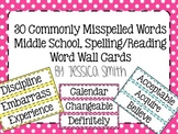 30 Commonly Misspelled Words Word Wall Words for Middle School