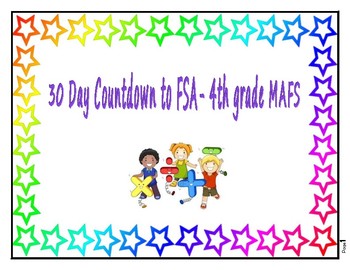 Preview of 30 Day Countdown to FSA- 4th Grade MAFS