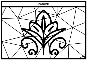 Preview of 30 Day Of The Dead Polygon Art Coloring Pages, Geometry-Art Activity, No Prep