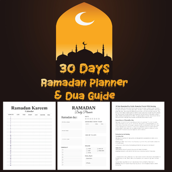 Preview of 30 Days Ramadan Planner and Dua Guide
