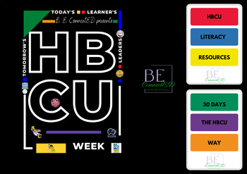 Preview of 30 Days: The HBCU WAY( Resource Calendar)