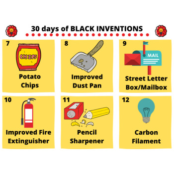 Preview of 30 Days of Black Inventions: Printable Flash Cards