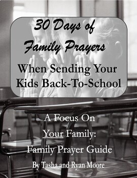 Preview of 30 Days of Family Prayers | Back-To-School | family prayers