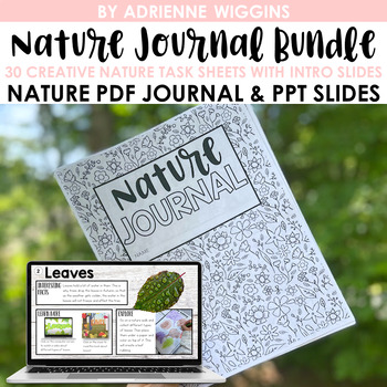Preview of 30 Days of Nature Journaling BUNDLE with Hands-On Explore Tasks