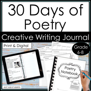 Preview of Poetry Writing Activities Unit for 30 Days of Poetry