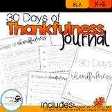 30 Days of Thankfulness Journal