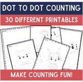 30 Dot to Dot Variety Printables | Counting | Elementary |