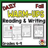 30 Early Fall Themed Standards-Based Reading Comprehension