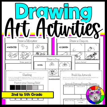 Preview of Directed Drawings & Art Activities: Elementary Drawing Skills Art Workbook