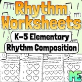 Elementary Rhythm Worksheets | Rhythm Composition
