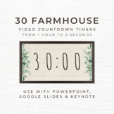 30 FARMHOUSE Video Countdown Timers - For PowerPoint, Slid