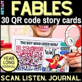 30 Fables QR code story read-alouds for Listerning center 