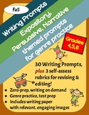 30 Fall Writing Prompts: Expository, Persuasive & Narrativ