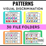 30 File Folders - Low Prep Complete the Pattern Special Ed