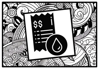 Preview of 30 Fossil Fuel Oil Zentangle Coloring Pages, Fossil Fuel Oil Silhouette Art