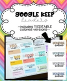 61 Google Keep Headers + 11 Editable versions in Google colors