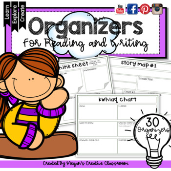 Preview of 30 Graphic Organizers for Reading, Writing and Projects