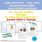 30 High Interest: Low Level Reading & Comprehension Passag