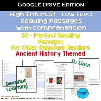 Preview of 30 High Interest: Low Level Reading Passages - Ancient History: Google Drive