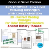 30 High Interest: Low Level Reading Passages - Ancient His