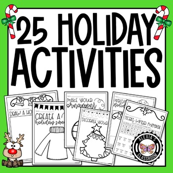 30 Holiday/ Winter - Themed Writing Templates by Alexia Gould | TpT