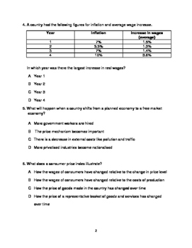 30 igcse economics multiple choice questions with answer guide pack 3