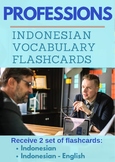 Indonesian Jobs and Occupations Indonesian Flashcards | Pe