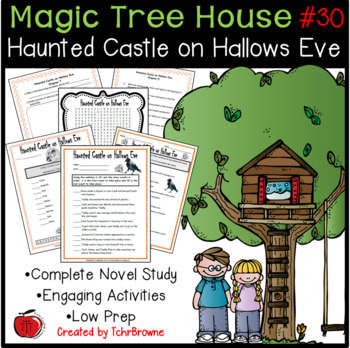 Preview of #30 Magic Tree House- Haunted Castle on Hallows Eve Novel Study