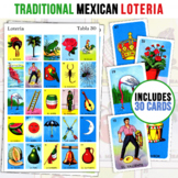 30 Mexican Loteria Game Cards | 5X5 Spanish Bingo | Kid Friendly