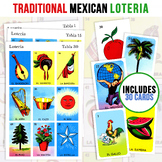 30 Mexican Loteria Game Cards | Kid Friendly | 3X3 Spanish Bingo