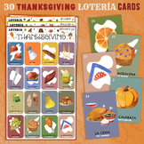 30 Mexican-Style Thanksgiving Loteria Bingo Non-Repeated B