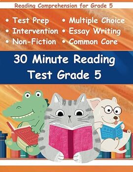 Preview of 30 Minute Reading Test Grade 5: Reading Comprehension for 5th Grade