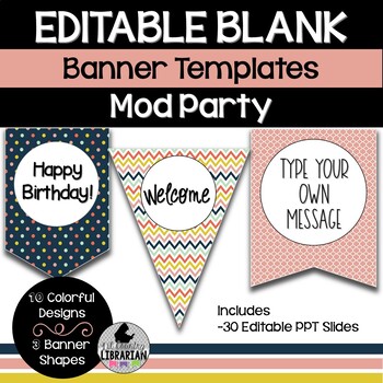 blank party banner template