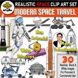 30 Modern Space Travel & Mars Colonization Realistic Color