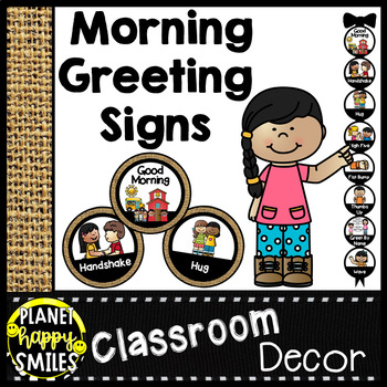 Preview of 30+ Morning Greeting Choices Burlap Theme