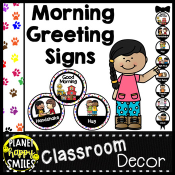 Preview of 30+ Morning Greeting Choices Paw Print Theme
