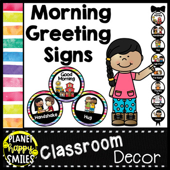 Preview of 30+ Morning Greeting Choices Watercolor Bright Stripes Theme