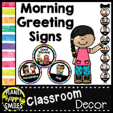 30+ Morning Greeting Choices Watercolor Bright Stripes Theme