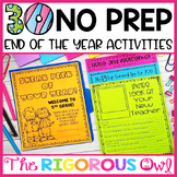 30 No Prep End of the Year Activities