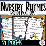 31 Nursery Rhyme Poem Posters in Color and Black & White