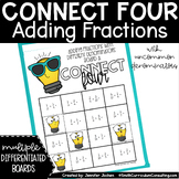 Connect Four Adding Fractions with Uncommon Denominators Game