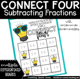 Connect Four Subtracting Fractions with Uncommon Denominat
