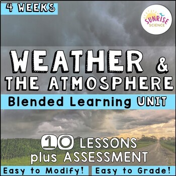 Weather Unit and Earth's Atmosphere Digital by Sunrise Science | TpT