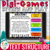 Nonfiction Text Structure Digital Review Game & Interactiv