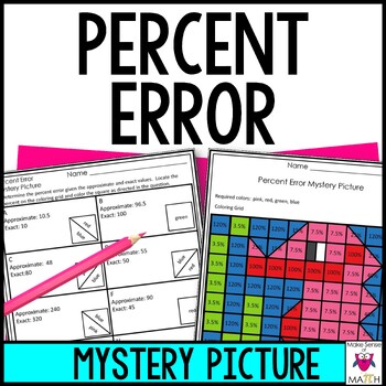 Percent Error Worksheet - Percent Change And Error Notes Task Cards And