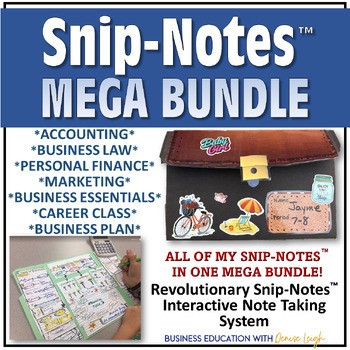 Preview of 25% OFF! All My Snip-Note™ Interactive Note Taking Systems - Graphic Organizers