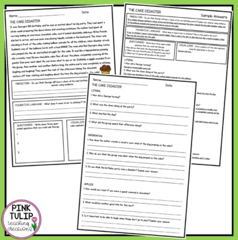 30 Page Reading Strategy Comprehension Pack by Pink Tulip Teaching