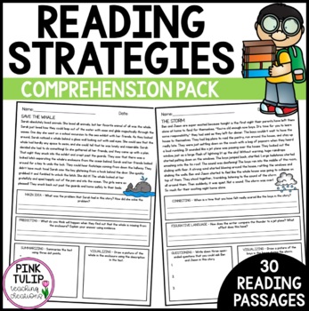 Preview of 30 Page Reading Strategy Comprehension Pack